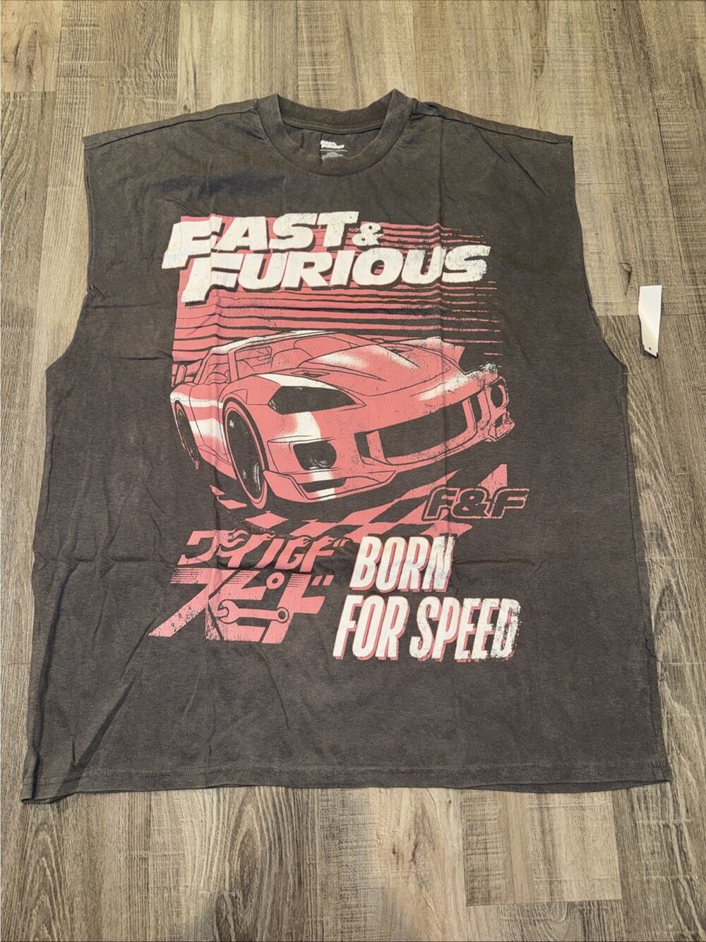 Fast & Furious Born For Speed T-Shirt Graphic Tee Movie Racing Men’s Large